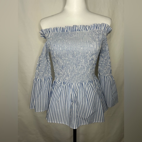 hippie laundry Tops - Hippie laundry size medium off the shoulder off the shoulder, striped top